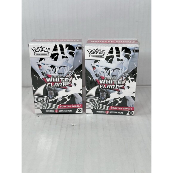LOT OF 2  Pokemon Scarlet & Violet - White Flare Booster Bundle - SEALED - Picture 1 of 2